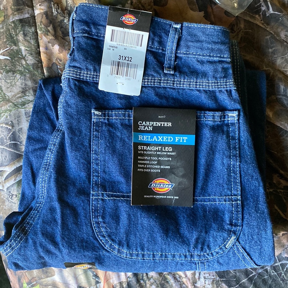 Dickies Straight Leg Relaxed Fit Carpenter Jeans